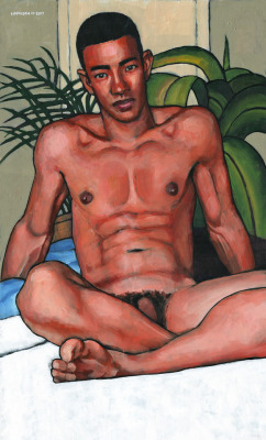 douglassimonson:  The Boy in the Bedroom, acrylic painting by Douglas Simonson (2017). (This and many other artworks can be viewed and purchased on my website.) Douglas Simonson websiteSimonson on EtsySimonson on Fine Art America