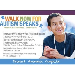 Super Excited to lend a hand tomorrow w/ @simplelife_jr for the Walk tomorrow #autismspeaks #autismwalk #excited #foragoodcause #walkforthecause #broward #florida  (at Nova Southeastern University East Campus)