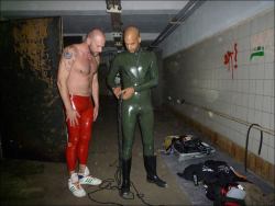 spunkynl:  behind the scene of shoot with me and my pup for Ulli Richter Folsom Berlin 2013 