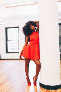 blackfashion: Aïssata, 22, Guinea 🇬🇳 X NYC 🗽 “Little Red dress” Model IG/Twitter/Tumblr: @blissfullqueen   Photographer: @ajanibrathwaite 