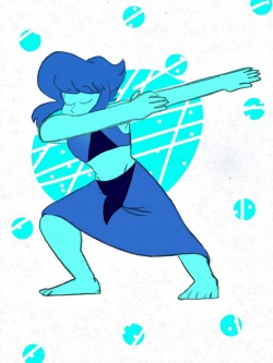 For @hunter-the-non-hunter! I hope you like it!! I drew Lapis dabbing as a SFW thing uvu