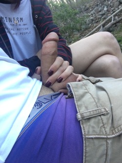 bruisesandbelts:  Fooled around in the woods today.. 