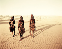 Himba,an ancient Namibian tribe. Photo by