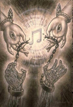 impfaust:  This happens every time I put my headphones on. Beautiful artwork: “Music of liberation” by Alex Grey. 