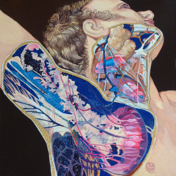 wyloga:  Anatomy, 60x60 cm, acrylic &
