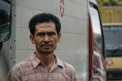 Man. Bandung, Indonesia