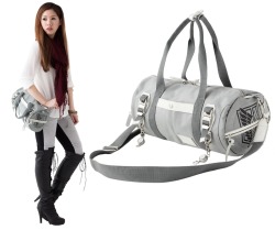 krmgn-blog:  3D Maneuver Gear inspired Boston Bag made by master-piece, selling for ¥23,100 on 2PMWORKS. 