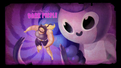 Dark Purple - title carddesigned by Sloane Leong painted by Nick Jennings premieres Thursday, February 19th at 7:30/6:30c on Cartoon Network