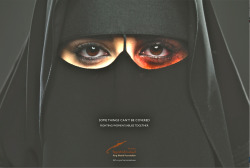 csidesuicide:joelegomez:First ever Saudi Arabian female abuse ad.Ad Agency: Memac Ogilvy, Riyadhthe prophet mohammed (saw) said: “the best of you are those who are the best to their wives” STOP FEMALE ABUSE 