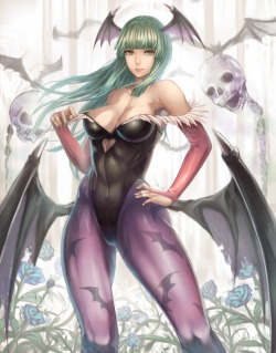 sgeewiz:  (づ￣ ³￣)づ And a Morrigan too this artist has all my faves! - ヤズオ  