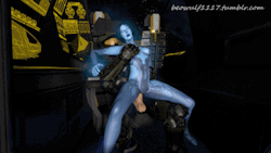 Requested: Cortana and Master Chief Large gif Medium Reference image by Qetesh on Digital Ero