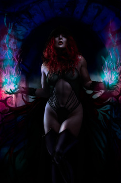 cathedlund:    “DarkFire: Hel, daughter of Yochlol “ Barbarian Photography Cat Hedlund | Model-MUA-Retoucher 