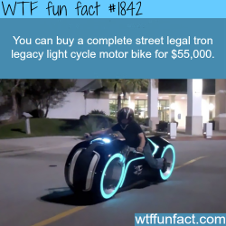 wtf-fun-factss:  Street legal tron legacy light cycle - WTF fun facts
