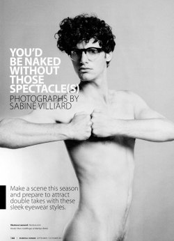 caratsforeveryonetosee:  themunchkym:  mansexfashion:  Man+Sex=Fashion Enjoy on Facebook  Oh, man. They’re advertising their glasses for men the way anything ever is advertised for women. I’m not sure whether to be aroused, annoyed, or pleased.  Jesus