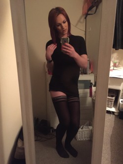 leicester-sissy:  Me - feeling a tad playful before heading out last night 💋   such beauty free upon the world