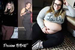 from-thin-to-fat:  130lbs to 300+lbs Passionbbw.tumblr.com