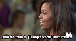 heyitsxio:  micdotcom:  Watch: Michelle Obama’s speech on the Trump tapes should be required viewing for all Americans    When will Michelle Obama run for president???  God I love her