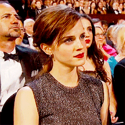 gwen-parkers-deactivated2019052:  Emma Watson after watching Academy Awards Best Superheroes video containing Harry Potter 
