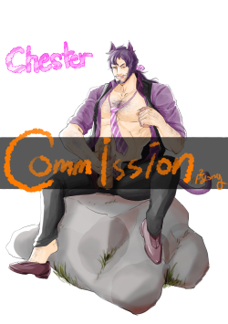 ppyong-t:    Commission work– for   Waghran   thanks to request ! Character is his OC Chester   Thank you so much for your amazing work. He&rsquo;s absolutly gorgeous.Now I have to finish his story. ^^;