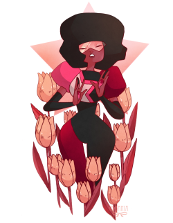 miss-dahia:Garnet, Pearl and Amethyst ♥Steven Universe is one of my favourite shows ever and I finally had the time to make a fan art! 