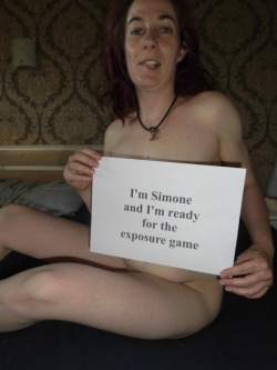 webslutmaker: WebslutMaker proudly presents a new Exposure Game with Simone who has given one more time her consent to play the exciting Exposure Game! This is Simone! Simone is a 37 years old, married, submissive slut from Germany.  Many of you will