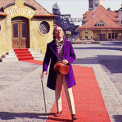 cinegrandma:  In 1970, when originally offered the lead role in Willy Wonka & the Chocolate Factory by director Mel Stuart, the great Gene Wilder accepted on one condition. “When I make my first entrance,” he explained, “I’d like to come