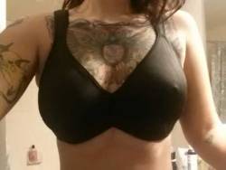 emma-ink:  One of my new DD bras. A bra that fits is the most amazing thing. 30G-34DD are perfect. And to believe I put up with ill fitting loose 36D for so many years.