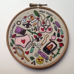 hanecdote:  “There are worse things I could do”  I stitched this until my fingers ached…for self care and self love.
