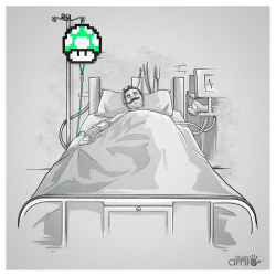gamefreaksnz:  Intensive Care Unit by ~AlbertoArni Artist: deviantART | society6 | Facebook  The SUPER is not forever… 