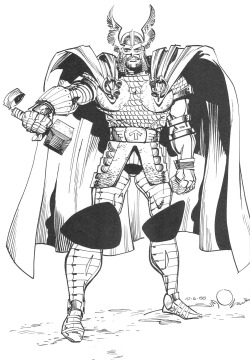 marvel1980s:  1988 - Thor sketch by Walt
