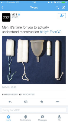 recoveringlibfem:  whiskey-and-c41:  neuwitch:  Straight men are fucking babies, pass it on.     Has anyone ever taken a pad or tampon out into the light of day only to have boys and grown men back five feet away? This shit is tip of the stigma iceberg