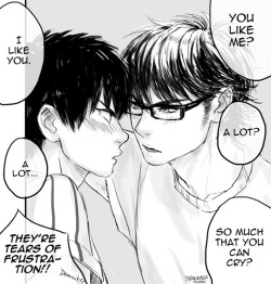 snackage:  wherein a slightly insecure miyuki corners sawamura and forces him to confess over and over again…