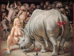 🎼in the year 2333Mankind had been a such a diseaseNo longer free to do whatever he pleaseWhen raped by a rhino in front of chipanzeez!🎶