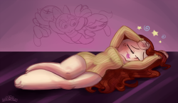 princesscallyie:   Anonymous said: Concept: Prinny but done with the color, lighting and pose of some classical painting.   My rendition of Cabanel’s The Birth of Venus called The Birth of Prinny (after getting turnt in the club and passing out) including