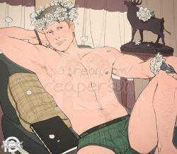 Support me on Patreon =&gt; Reapersun on PatreonGonna start posting the individual pieces from my Hannigram calendar~ Link to the RB listing is below if you wanna look at the whole thing~Here’s January with Doctor Lecter ;) I’m going by the US version