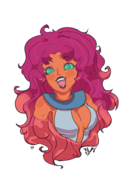 heydenaldrich:I made Starfire ( retro ) also for the con c: , i love her colors and i know that the starfire that this one is based is not super happie, but  the one from Cartoon Network put me the idea of hapiness of her everywhere &lt;3 &lt;3 &lt;3