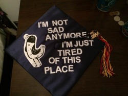 crappyserenade:  My graduation cap 