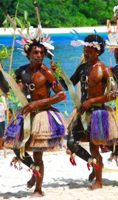  Trobriand men, via Austronesian Expeditions  