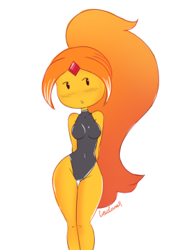 Flame Princess sketch commission, based on her appearance in a comic from the super awesome Doxy!