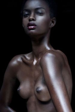 Crystal-Black-Babes:  Adau Mornyang - Nude Black Fashion Model From Sudan  Ebony