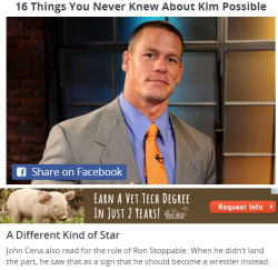 somethingraptored:  eyebrow-sweat:  I cannot believe my fu ck ing e y e s john cena was turned down for a role in kim possible and then, in that moment, decided “you know what, I think it’s time for a change in my career, I’m going to becoem a