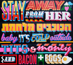 bulletbeardletters:  Typographic Triptych, 2014 