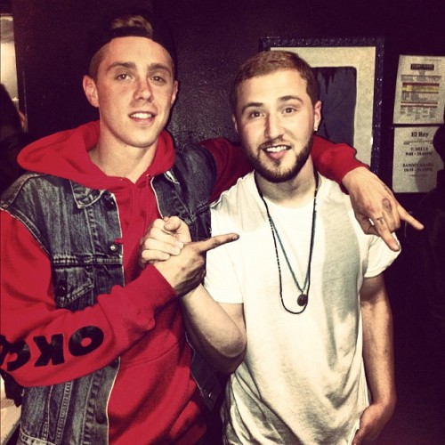 mikeposnerhits:   “Thanks to @sammyadams for bringing me onstage last night. Grateful.” - Mike Posner  Sammy Adams and T. Mills are both on tour together and they had a show at El Rey Theatre Friday, April 5 in Los Angeles, CA, and Mike Posner was