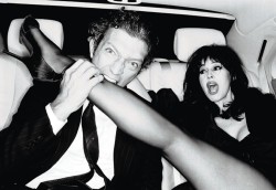 naughty-bat-eclectique:  Vincent Cassel with Monica Bellucci 