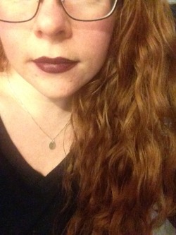 manic-pixie-ginger-slut:  amateurgags:  manic-pixie-ginger-slut:  Ahhh! I got new lipstick and I think I’m in love! What do y'all think?   I think it matches the gags quite well!  Thanks! I personally like it against the dildo.😉