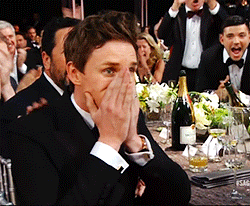 neveranyonebutyou:  Eddie Redmayne after winning ‘Actor in a Leading Role’ at the SAG Awards 