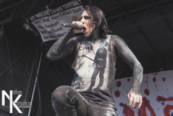 dont-bring-me-the-horizon:  Chris Motionless of Motionless in White at Vans Warped Tour in Noblesville, IN on July 3rd by NKatsPhoto on Flickr.