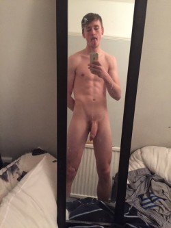 sexynudedudes: See more sexy nude boys showing off their yummy cocks at Nude Chat Guys  