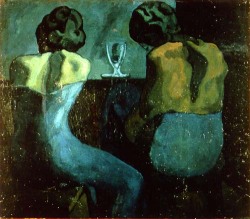 blue-voids:  Pablo Picasso - Two Women at a Bar, 1902 