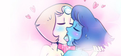 cubedcoconut:  Click here for full NSFW pic! This is my part of an trade art with the awesome and talented @somethingrelatedtothisguy who requested some Pearl &amp; Lapis. Here’s somethingrealtedtothisguy’s half of the trade! Check it out!   @slbtumblng